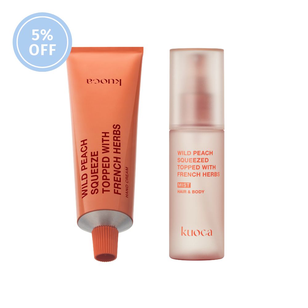 WILD PEACH FRAGRANCE MIST_HAND CREAM SET – kuoca(クオカ) 日本公式