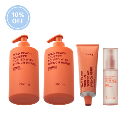 WILD PEACH WASH＆LOTION HAND CREAM FRAGRANCE MIST 4TYPES SET