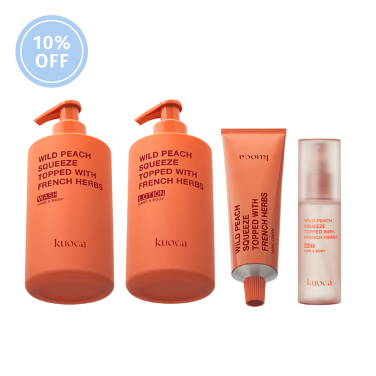 WILD PEACH WASH＆LOTION HAND CREAM FRAGRANCE MIST 4TYPES SET