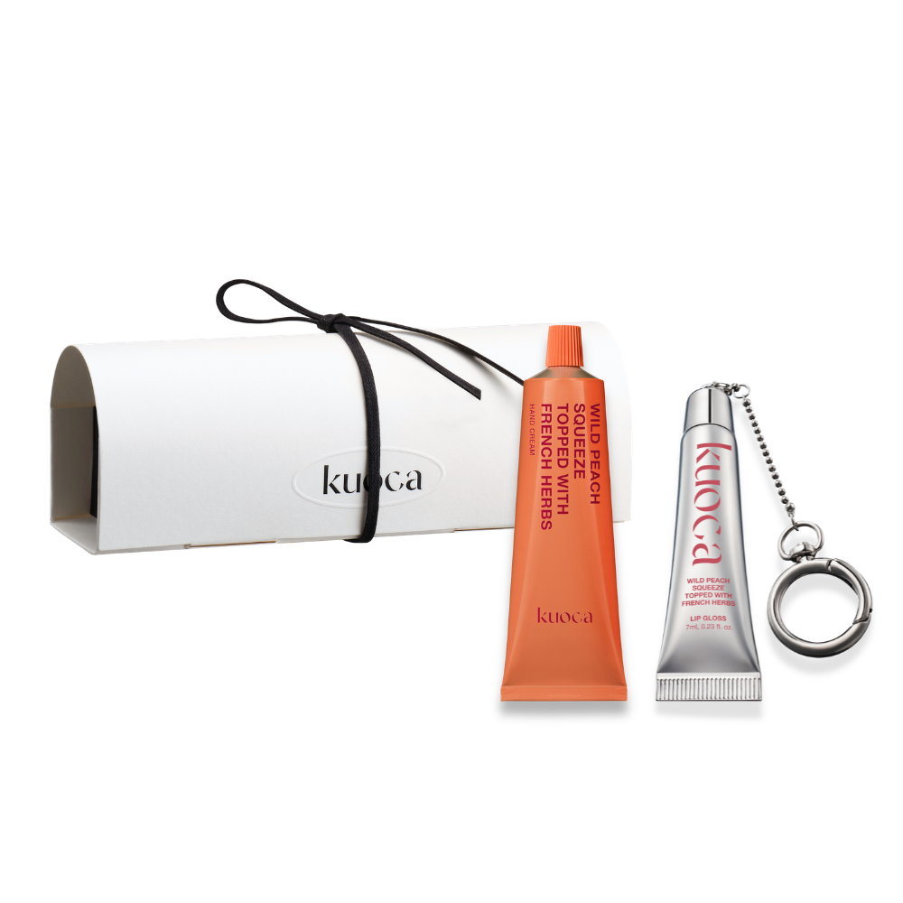 EC限定】WILD PEACH LIP GLOSS & HAND CREAM MINI BOX SET – kuoca