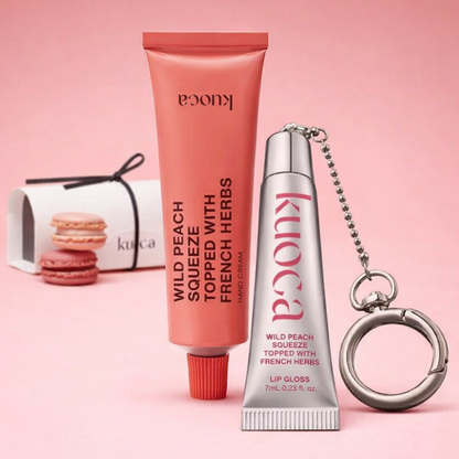 【EC限定】WILD PEACH LIP GLOSS & HAND CREAM MINI BOX SET