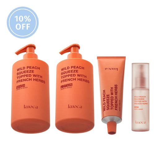 WILD PEACH WASH＆LOTION HAND CREAM FRAGRANCE MIST 4TYPES SET